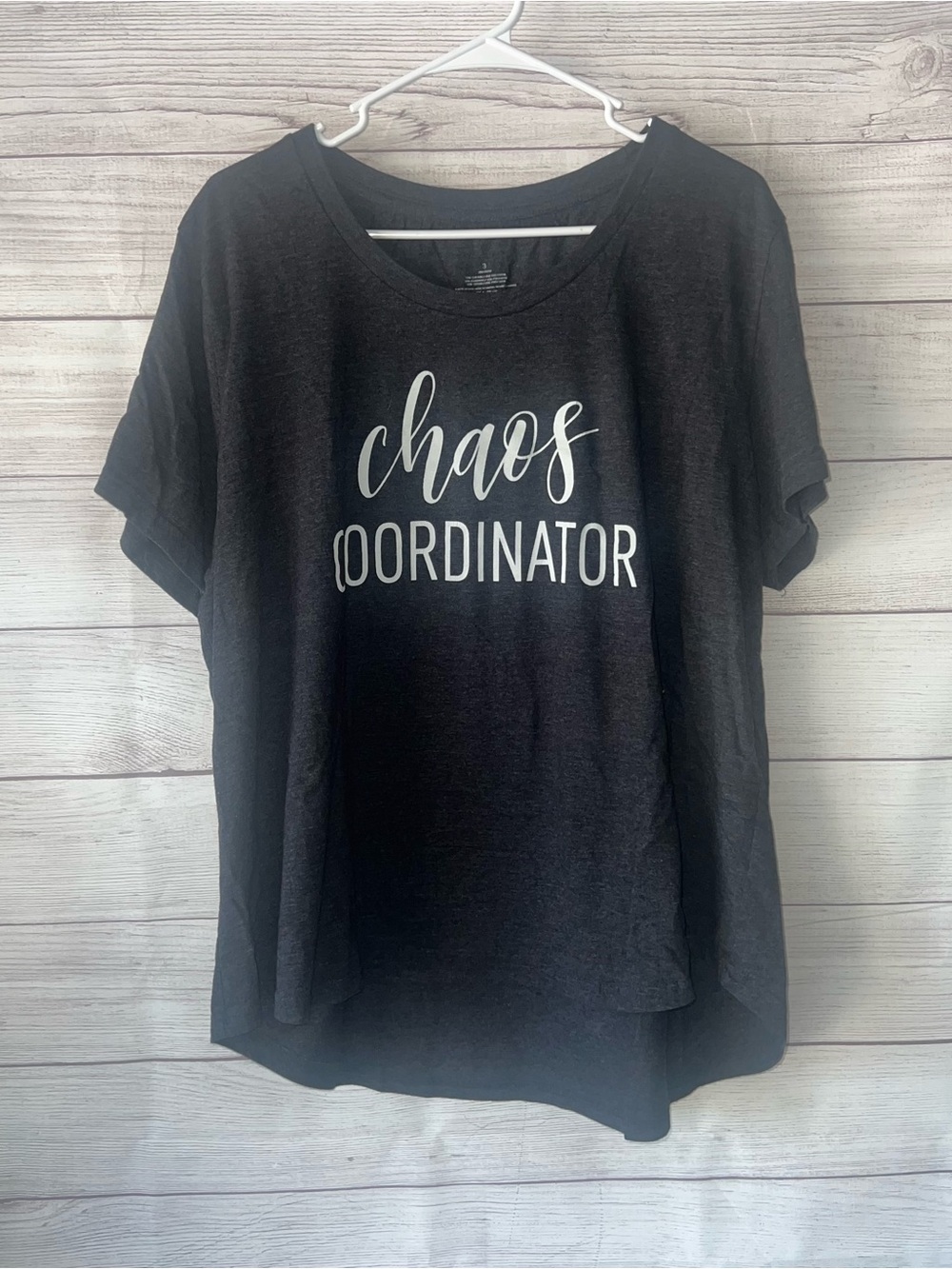 Chaos Coordinator Dark Heather Gray Graphic Tee